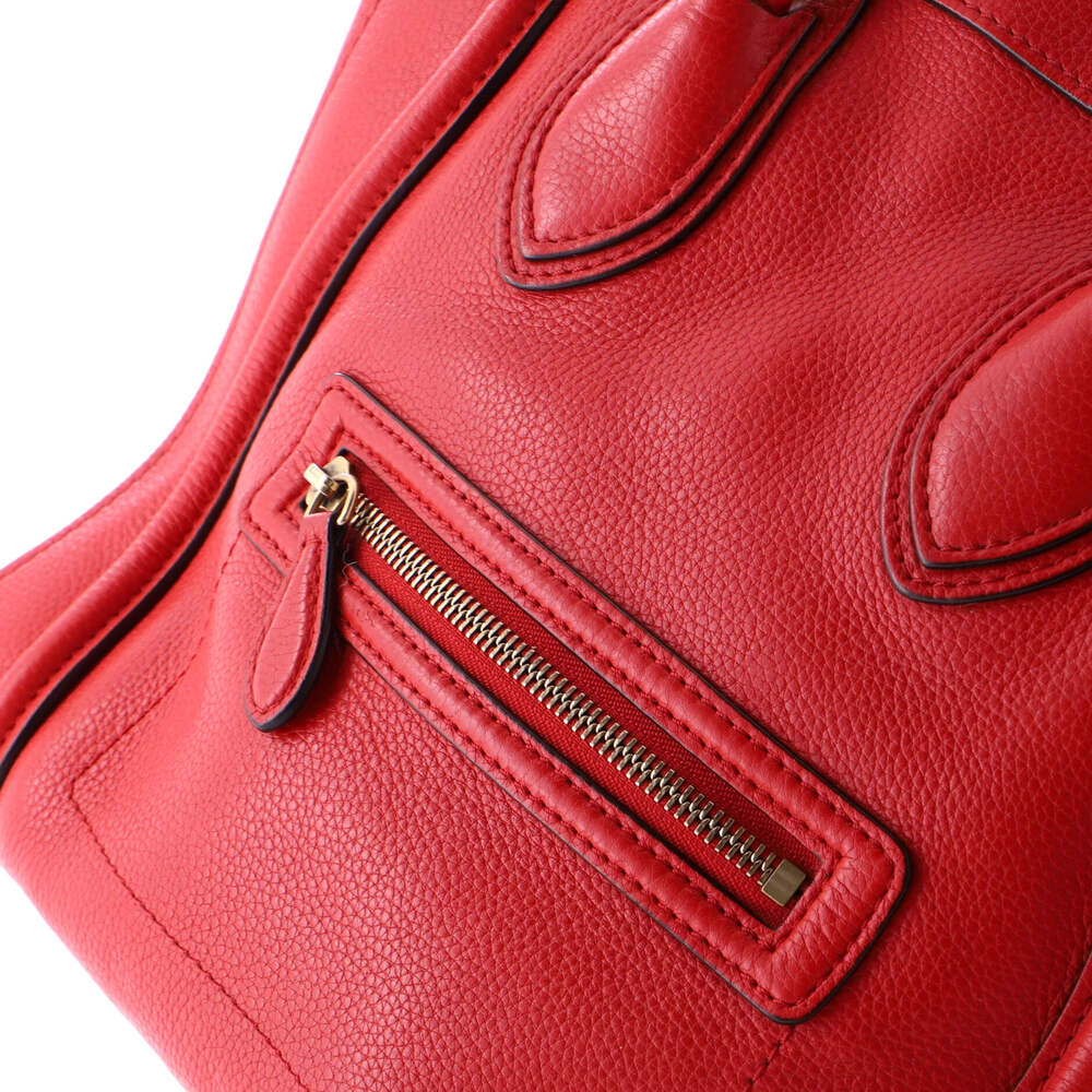Celine Luggage Bag Grainy Leather Mini #197847C97B - Picture 8 of 9